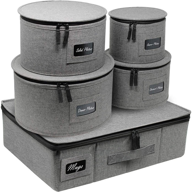 ASTERFORM CORP 5 Piece Dinnerware Storage Set Wayfair Canada